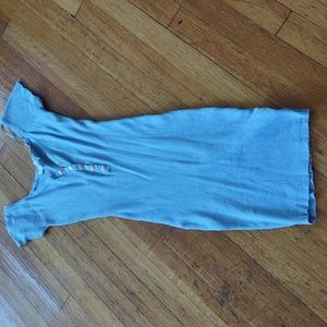 Light blue button down bodycon dress size large